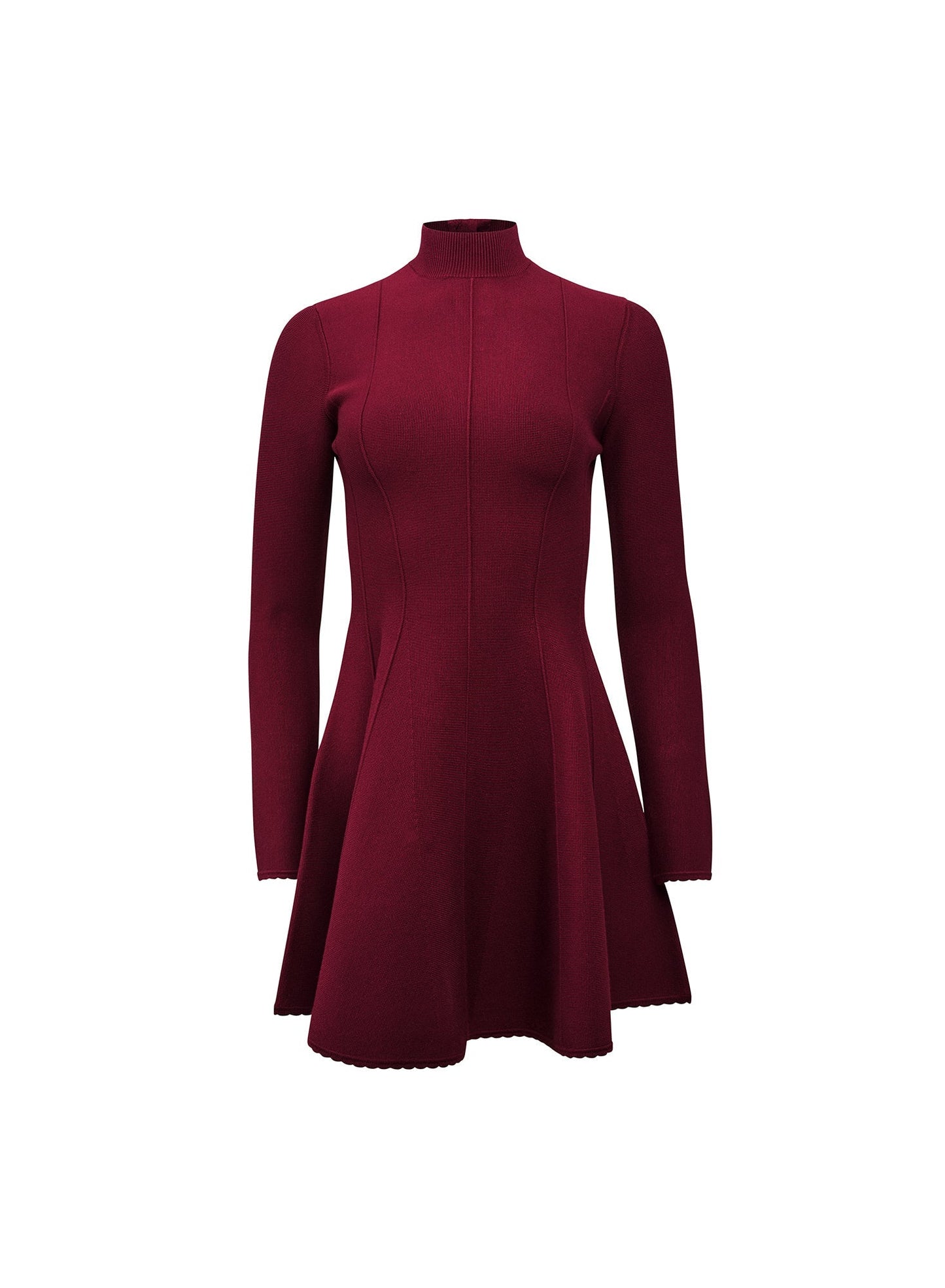Long Sleeve Flared Corset Dress
