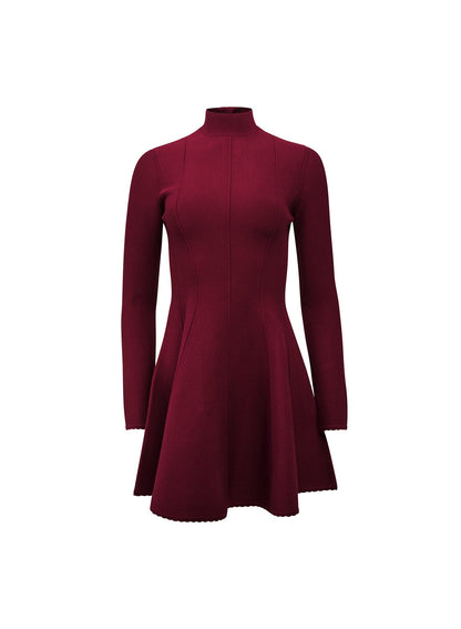 Long Sleeve Flared Corset Dress